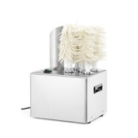 Dispozitiv de lustruire pahare din inox cu perii de aluminiu, 220-240V,1350W, capacitate 300 pahare/h, Hendi - 12