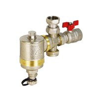 Filtru antimagnetita 1", IBF-09, 90 l/min, bara magnetica 9000 Gauss, inox, pentru sisteme de incalzire si solare, IBO Polonia - 1