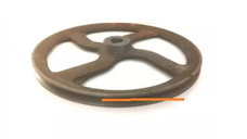 Fulie motor electric-batoza cu gauri int ax 24 mm - ext 350 mm