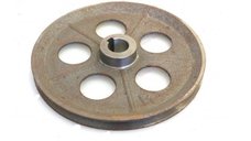 Fulie motor electric cu gauri int ax 24 mm - ext 200 mm