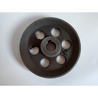 Fulie motor electric cu gauri int ax 24 mm - ext 250 mm - 1