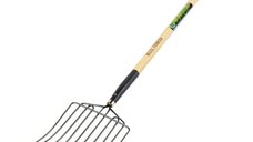 Furca Gunoi Grajd, 10 dinti, Maner Lemn, 1600 mm, Micul Fermier GF-2449