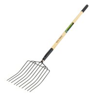 Furca Gunoi Grajd, 10 dinti, Maner Lemn, 1600 mm, Micul Fermier GF-2449 - 1