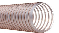 Furtun exhaustor, PU FLEXADUX, 0.7mm, 90mm, pentru granule, cereale, ingrasamant, granule, rumegus
