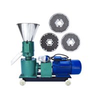 Granulator furaje KL-120, 100 Kg/h, motor inclus 3 KW, 3 matrite inculuse, transmisie reductor, monofazat 230V - 5