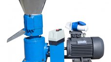 Granulator furaje KL-150, 150 Kg/h, 4 Kw, 3 matrite, motor inclus, transmisie reductor, trifazat 380V