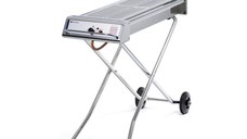 Gratar Barbecue, Inox, Alimentare Gaz, Suprafata Grill 86x26 cm, 7.5 kW, Baza Pliabila si Mobila, Hendi Xenon Pro