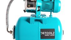 Hidrofor 50L, Detoolz DZ-P123, 750W, 55l/min, Inaltime refulare 45 m, carcasa pompa INOX, Bobinaj Cupru