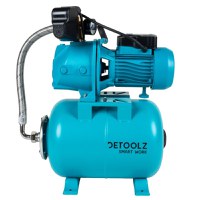 Hidrofor Detoolz 0.9 kW, debit maxim 2280l/h, inaltime maxima de pompare 40m, corp pompa fonta, butelie 24L, ejector - 11