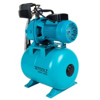 Hidrofor Detoolz 0.9 kW, debit maxim 2280l/h, inaltime maxima de pompare 40m, corp pompa fonta, butelie 24L, ejector - 2