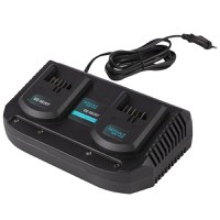 Incarcator pentru 2 acumulatori 18V incarcare 3.5A/ora, compatibil unelte Detoolz - 1