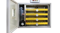 Incubator Oua Profesional MS-240, Intoarcere Automata, Inox, Alimentare 12V/220V, 4 Tavi, 240 de Oua de Gaina, Rata, Gasca etc, Model Nou