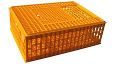 Lada (cusca) transport pasari si animale mici Plastic Galbena