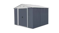 Magazie de gradina pentru depozitare HECHT 12x10 PLUS, cadru si baza metalica, dimensiuni 355 x 291 x 214 cm