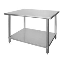 Masa de lucru profesionala inox, Profi Line, blat de lucru si polita inferioara ranforsate, L/l/H-1200x600x850 mm - 1
