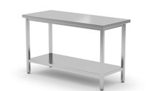 Masa de Lucru Ranforsata cu Raft, Adancime de 700 mm, Kitchen Line, 800x700x(H)850mm