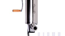 Masina de Umplut Carnati Manual Vertical PRO, Capacitate 4 kg, 5 Palnii, Micul Fermier GF-1289
