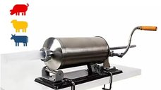 Masina orizontala de umplut carnati VNS-O5, inox, capacitate 5 kg, cu 5 palnii
