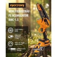 Mini Fierastrau pe Acumulator RMC-1.5 Rotor 4500 rot/min 1 x Acumulator 21V 1.5Ah - 1