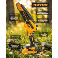 Mini Fierastrau pe Acumulator RMC-1.5 Rotor 4500 rot/min 1 x Acumulator 21V 1.5Ah - 11