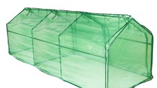 Mini-Sera Polietilena Micul Fermier 4 x 1 x 0.8m, Densitate 140g/mp, MF-SS1003