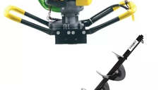 Motoburghiu de pamant PARTNERPRO PPE1500, 2 CP, cu burghiu de 100 mm
