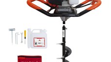 Motoburghiu - Foreza Pamant - BRILLO F4200 - Putere 5.7 CP, 8000 RPM, 52CC  + 1 burghiu 200 mm