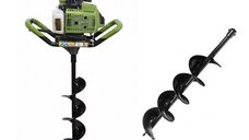 Motoburghiu Pamant Procraft GD68 - Putere 3 CP + 2 burghie 100mm, 200 mm
