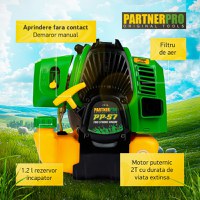 Motocoasa pe Benzina Partnerpro PP57, 6CP, 52CC, 2T - 2