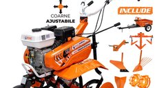 Motosapa Dac 7000acc4 + Roti Cauciuc  4.00-8+Rarita+Plug+Adaptor+Dispozitiv Scos Cartofi+Roti Metalice 400 fara Manicot+cultivator+remorca Ruris 450s