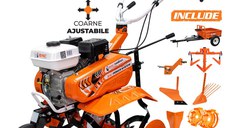 Motosapa Dac 7000acc4 + Roti Cauciuc  4.00-8+Rarita+Plug+Adaptor+Dispozitiv Scos Cartofi+Roti Metalice 400 fara Manicot+cultivator+remorca Ruris 450s