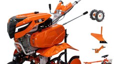 Motosapa RURIS 7500ACC2, 7 CP, Benzina ,4 timpi, 208 cc, roti cauciuc 4.00-8 + plug + adaptor + accesoriu pentru tractat