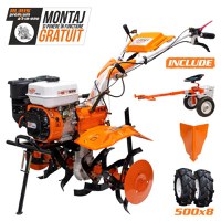 Motosapatoare Ruris 731acc2 + Roti Cauciuc  5.00-8+Rarita+Accesoriu Tractat - 1