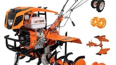 Motosapatoare RURIS 913ACC,  13 CP, Benzina, roti cauciuc 5.00-12+plug reversibil rev2+roti metalice 500+set contragreutati 20kg