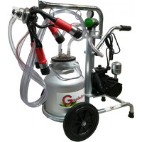 Mulgatoare Vaci Gardelina 130 AL PC,, 30L aluminiu, 1 post, 180 l/min, 8 bovine pe ora - 1