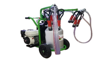 Mulgatoare Vaci Green Line T240 Aluminiu PC, bidon 40l aluminiu, motor 6.5 CP, 2 posturi, 16-20 bovine pe ora