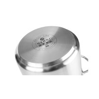 Oala inox inalta cu capac 50 Lit, 40 cm diametru x 40 cm inaltime, solida, gama Hendi Profi Line, potrivita si pentru uz profesional - 3