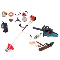 Pachet Drujba Micul Padurar 5200 + Motocoasa Micul Fermier MF-712 si Bujie de Rezerva - 1