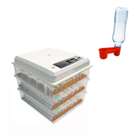 Pachet Incubator Oua Automat MS-176, 176 oua, Alimentare 12V/220V + Adapatoare pentru pui cu capac pentru sticla - set 10 bucati - 1