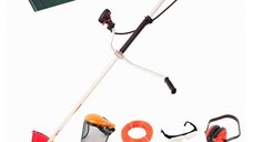 Pachet Motocoasa benzina Micul Fermier MF-712, Putere 5 CP, 10 Accesorii + Plasa umbrire / anti-vant 2 m x 50 m, 75% grad de umbrire