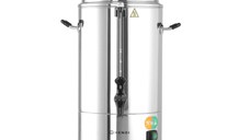 Percolator / cafetiera Profesionala, 6lt, Hendi, cu pereti dubli din Inox, 1500W, diam. 241x (H)480 mm, robinet anti-picurare, temperatura ajustabila pana la 100 C, filtru incorporat pentru Cafea macinata