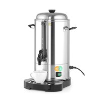 Percolator / cafetiera Profesionala, 6lt, Hendi, cu pereti dubli din Inox, 1500W, diam. 241x (H)480 mm, robinet anti-picurare, temperatura ajustabila pana la 100 C, filtru incorporat pentru Cafea macinata - 11