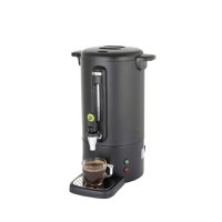 Percolator pentru bauturi fierbinti 7 litri, Inox, negru mat, termostat 0-100 gr C, 1650 W, Concept Line Hendi, 307x330x(h)450 mm - 1