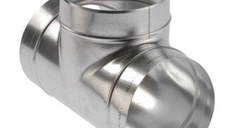 Piesa speciala teu clasic, tabla de otel zincata, diametru Ø500 cu garnitura de etansare