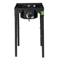 Pirostrie patrata , putere termica 6kW, 1 arzator, inaltime ajustabila 72/42 cm, Micul Fermier - 1