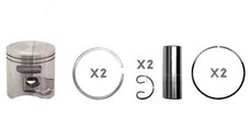 Piston Complet Drujba Husqvarna 372 X-TORQ, 50 mm - Hyway - POP UP, extra compresie
