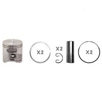 Piston Complet Drujba Husqvarna 372 X-TORQ, 50 mm - Hyway - POP UP, extra compresie - 1