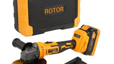 Polizor Unghiular cu variator, Rotor RBA21,8500 RPM, cu Acumulator 21 V /3 Ah
