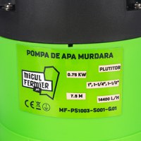 Pompa Apa Murdara cu Plutitor, 750W, 14400l/h, 7.5 m, Micul Fermier MF-PS1003 - 5