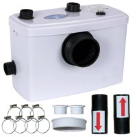 Pompa Evacuare Apa Menajera Demisol, Subsol, cu Tocator, Pompa WC, IBO SANIBO 1, 600 W, 120 l/min, H Refulare 7 m, apa 90 gr - 1
